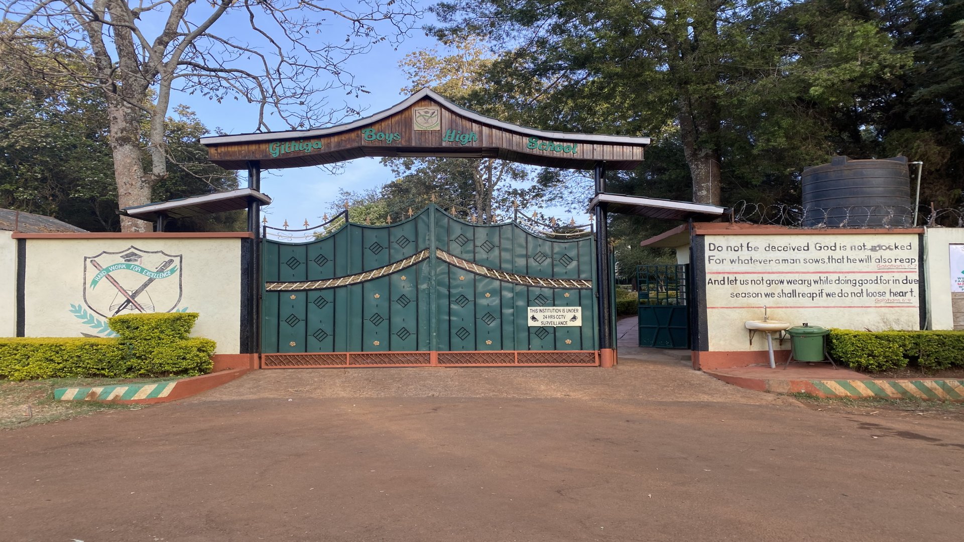 Students engaged in classroom learning at Githiga High School