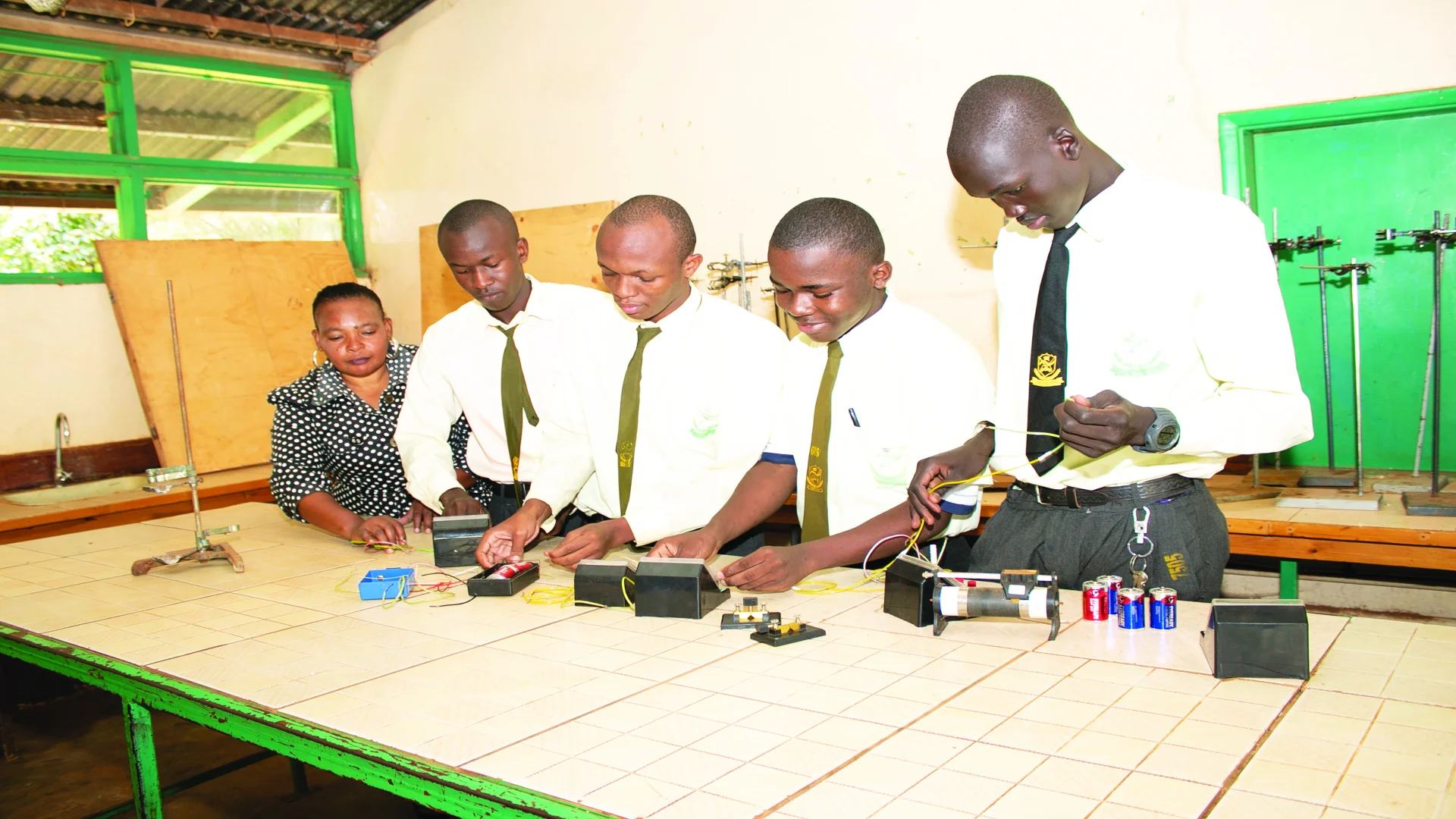 Collage of various club activities at Githiga High School