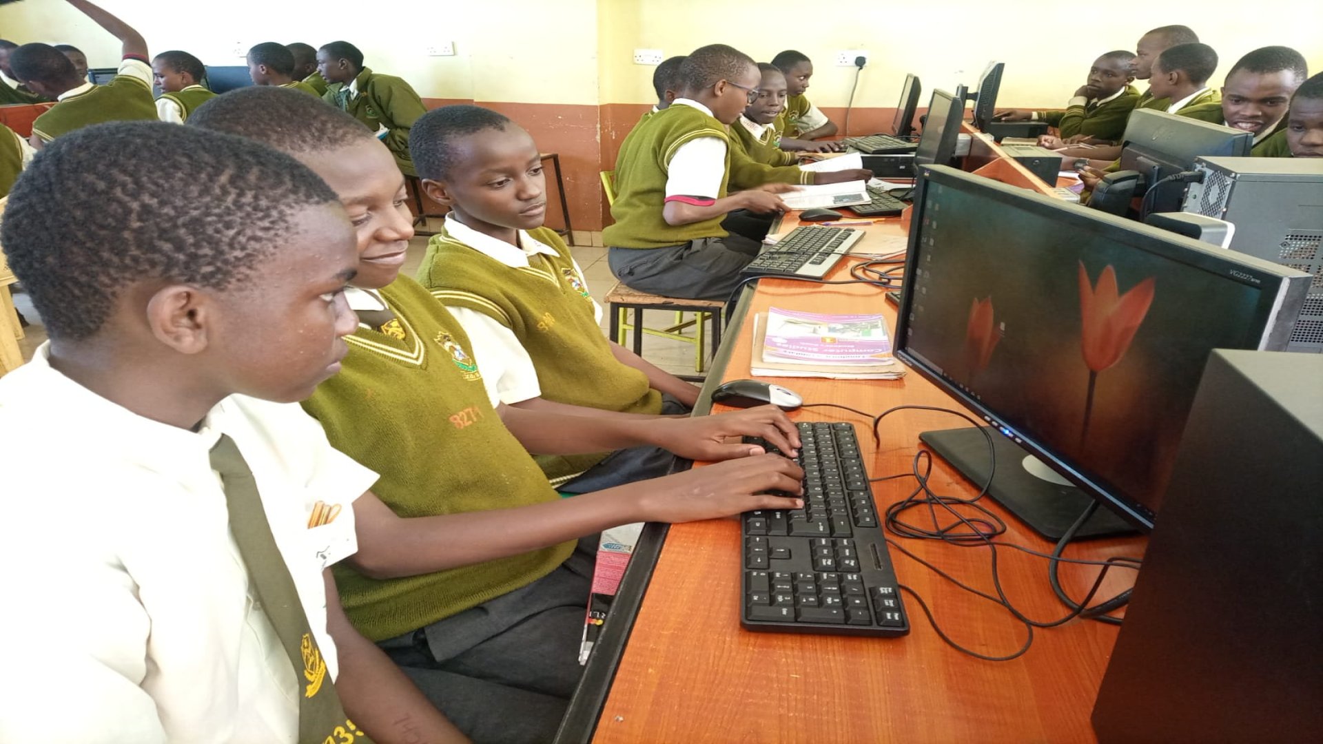School library at Githiga High School