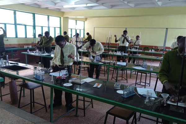 Science laboratory at Githiga High School